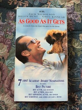 As Good As It Gets VHS Movie - Classic Drama 7 1997 Academy Award Nominations